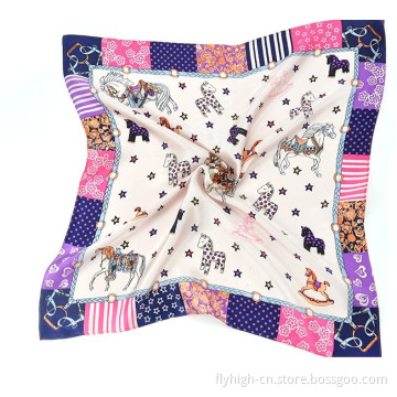 Fashion Women Square Silk Scarf